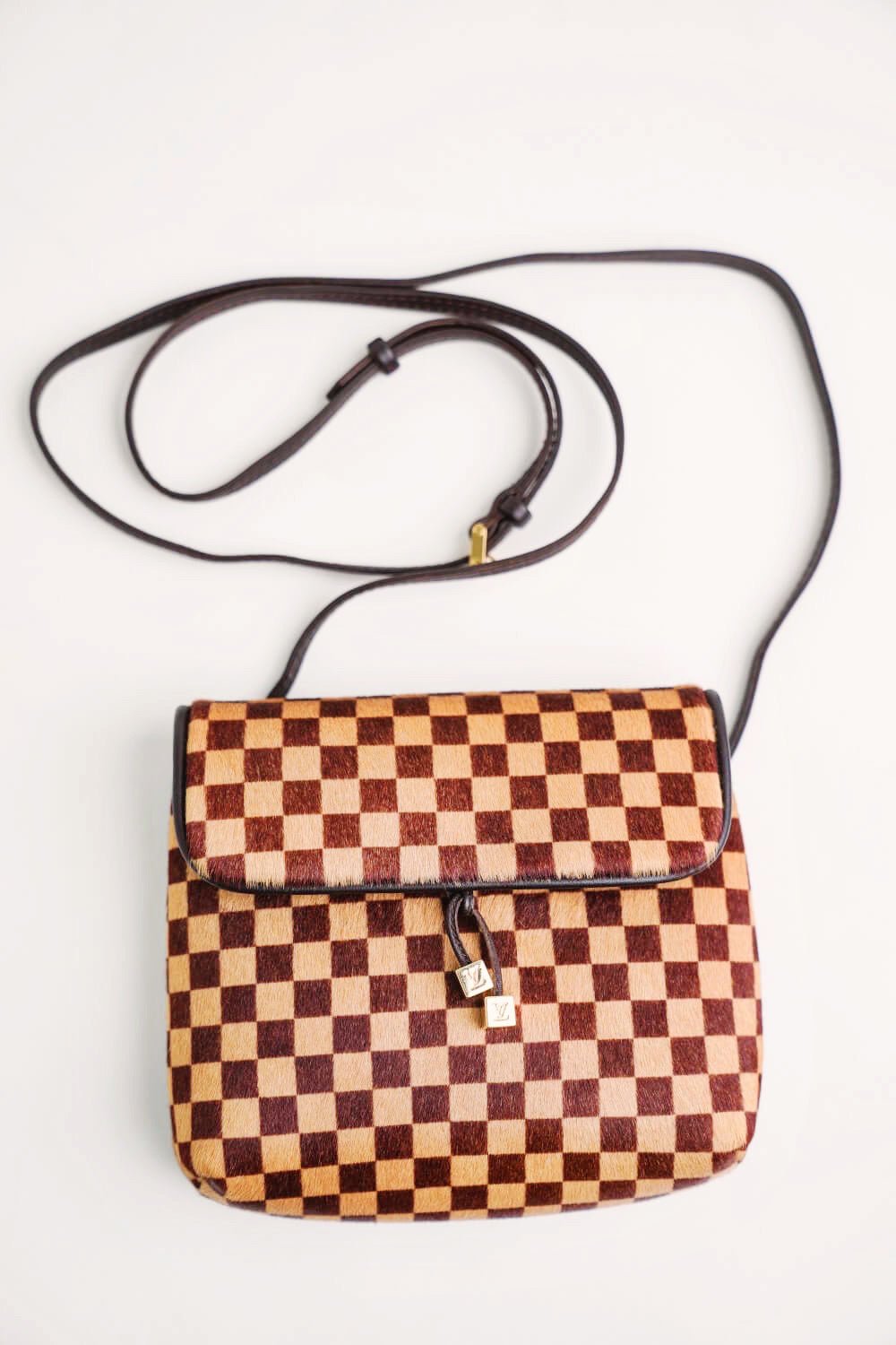 Louis Vuitton DAMIER GRAPHITE Other Plaid Patterns 2WAY Leather Messenger & Shoulder  Bags