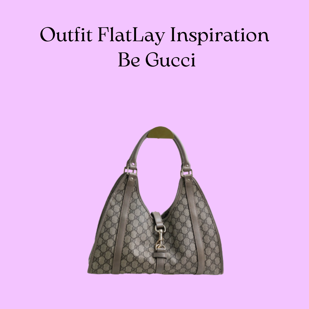 FlatLay Inspirations With Gucci GG Supreme Joy Medium Hobo(Beige)