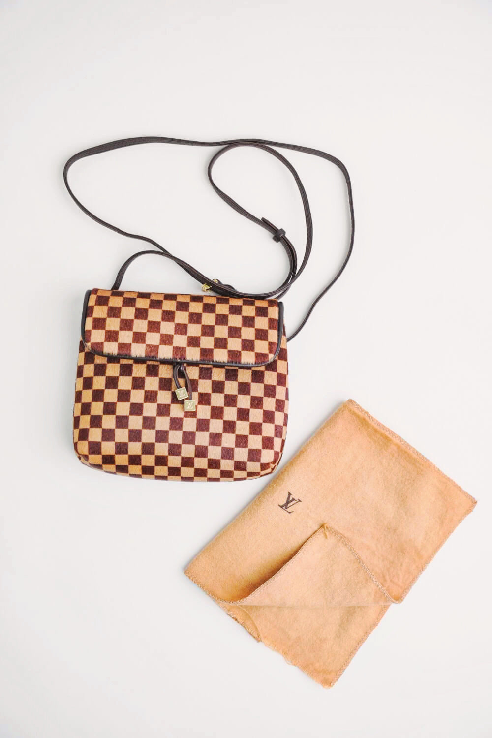 Louis Vuitton DAMIER GRAPHITE Other Plaid Patterns 2WAY Leather Messenger &  Shoulder Bags