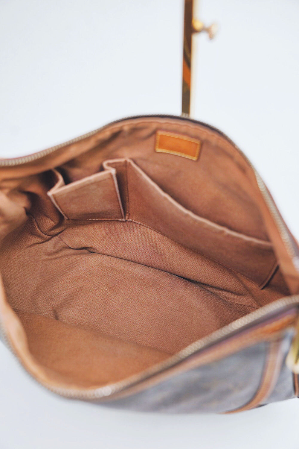 Louis+Vuitton+Tulum+Shoulder+Bag+GM+Brown+Canvas+Monogram for sale online