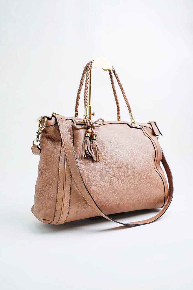 GUCCI Bella Shopper Tote Large Bag(Light Brown)