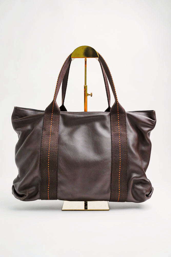 Hermes Hermes Orange Large Shopping Bag + Medium Box for Bags